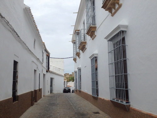 Typical Village Street.